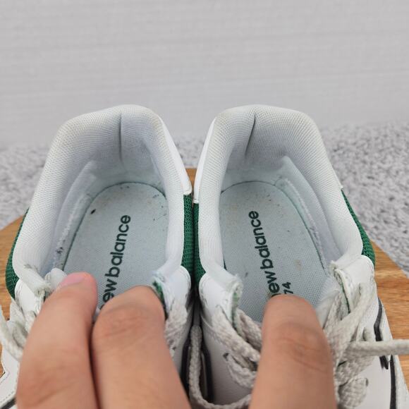 New Balance Mens 9.5D 574 Classic Pine White Casual Lifestyle Sneaker U574GT2 - Picture 11 of 12